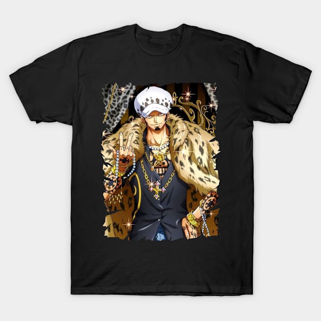 TRAFALGAR D. WATER LAW MERCH VTG T-Shirt by citrus_sizzle